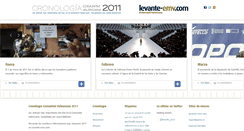 Desktop Screenshot of cronologia2011.levante-emv.com